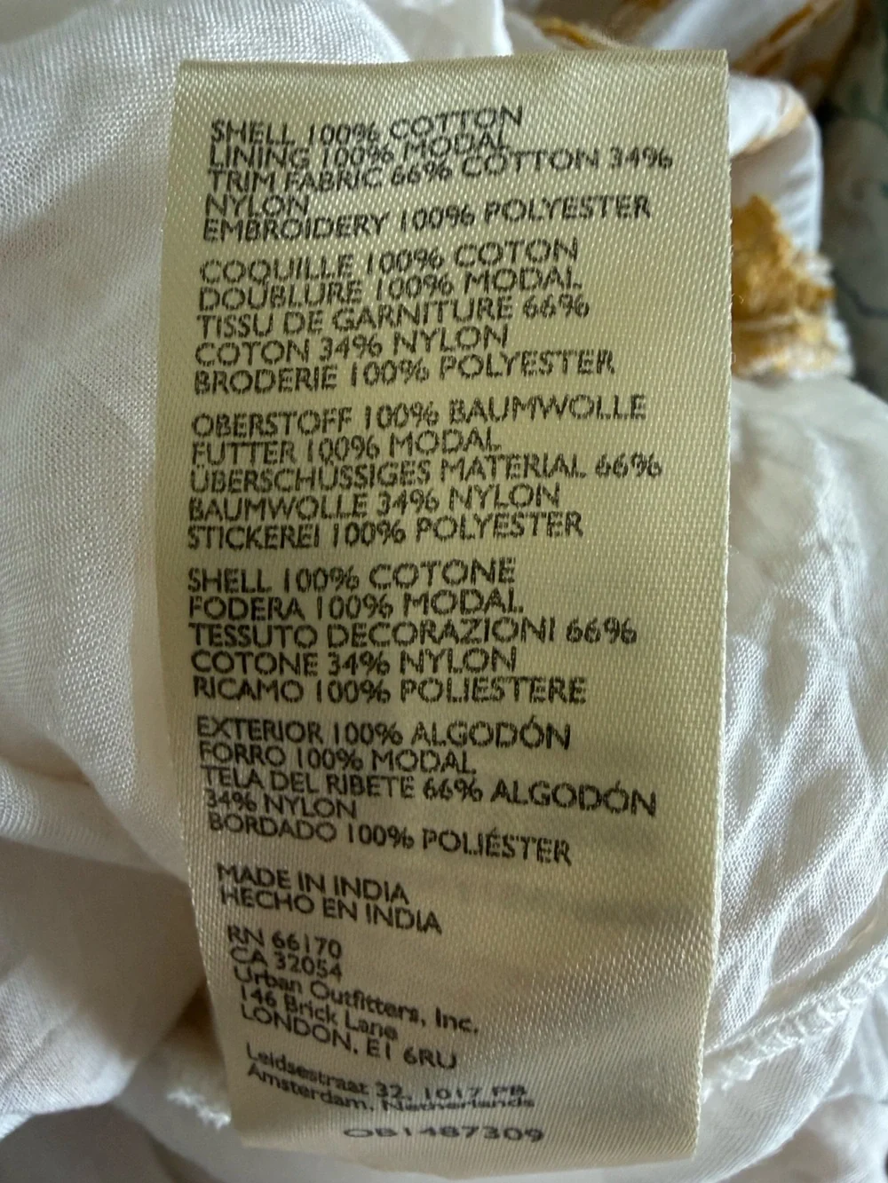 Anthropologie Embroidered Sweetheart Maxi Dress Ivory Gold Boho Balloon Sleeve S - Picture 12 of 14